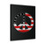 Peace Sign Usa American Flag Canvas Print Poster