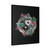 Retro Dragon With Yin And Yang Symbol Canvas Print Poster