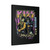 Retro Unmasked Kanji Graphic Kiss Band Canvas Print Poster