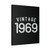 Vintage 1969 Canvas Print Poster