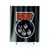Vintage Circle Graphic Kiss Band Rock Heavy Metal Gene Simmons Shower Curtains