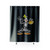 Goofy Skeleton Funny Halloween Shower Curtains