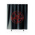 Pentagram Blood Baphomet Horror Goth Gothic Shower Curtains