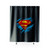 Superman Logo Suit Shower Curtains