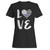 Love Thin Blue Line Heart Police Support Woman's T-Shirt