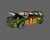 KH DATSUN 510 WAGON  OG 164 NEON YELLOW