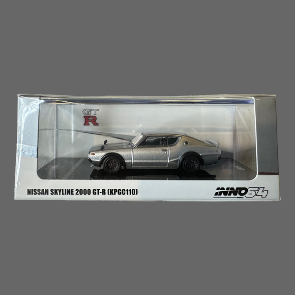 IN64 NISSAN SKYLINE 2000 GT-R (KPGC110) SILVER