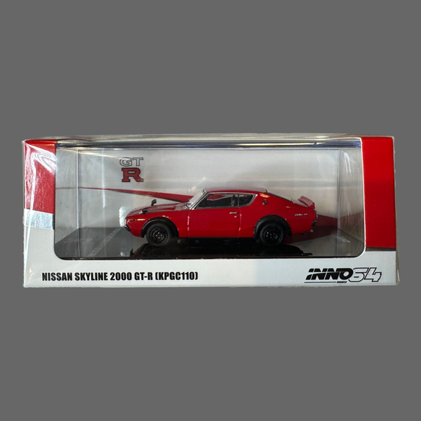 IN64 NISSAN SKYLINE 2000 GT-R KPGC110 RED