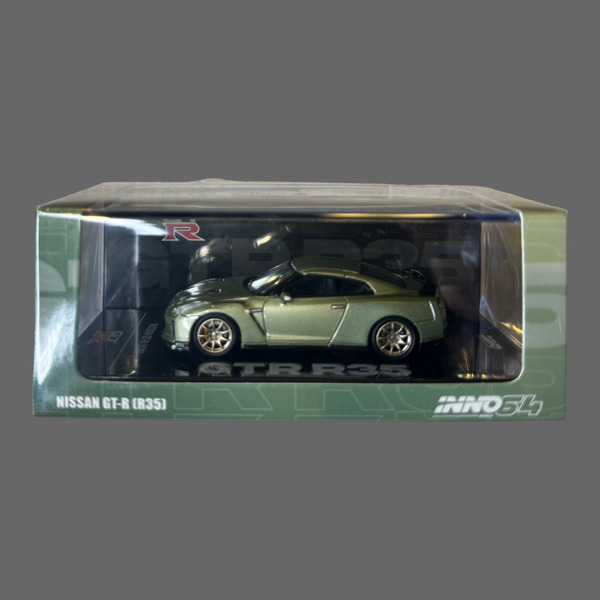 IN64 NISSAN GT-R R35 OLIVE GREEN
