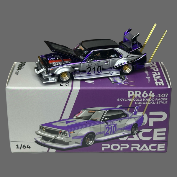 PR SKYLINE C210 BOSOZOKU STYLE PURPLE KAIDO RACER