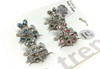 On Trend 4 Piece Fashion Jeweled Hair Mini Jaw Clips 