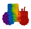 Farm Tractor Large Push Pop Pop Bubble Fidget Toy