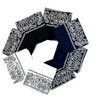 Bandanas Paisley Print- 8 Pack- Black, Navy and White