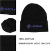 Kpop Demon Hunters Black and Blue Cuff Knit Beanie