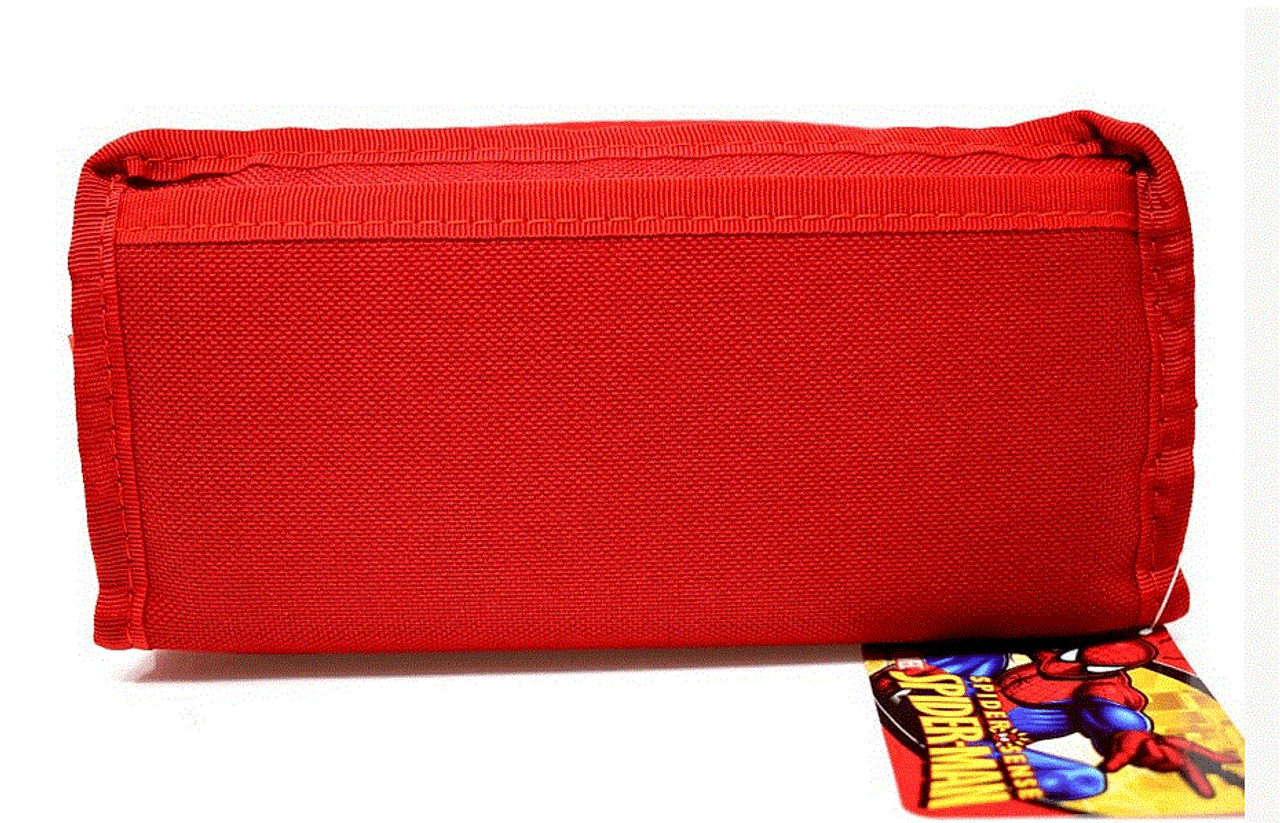 Spiderman Character Single Zipper Red Pencil Case