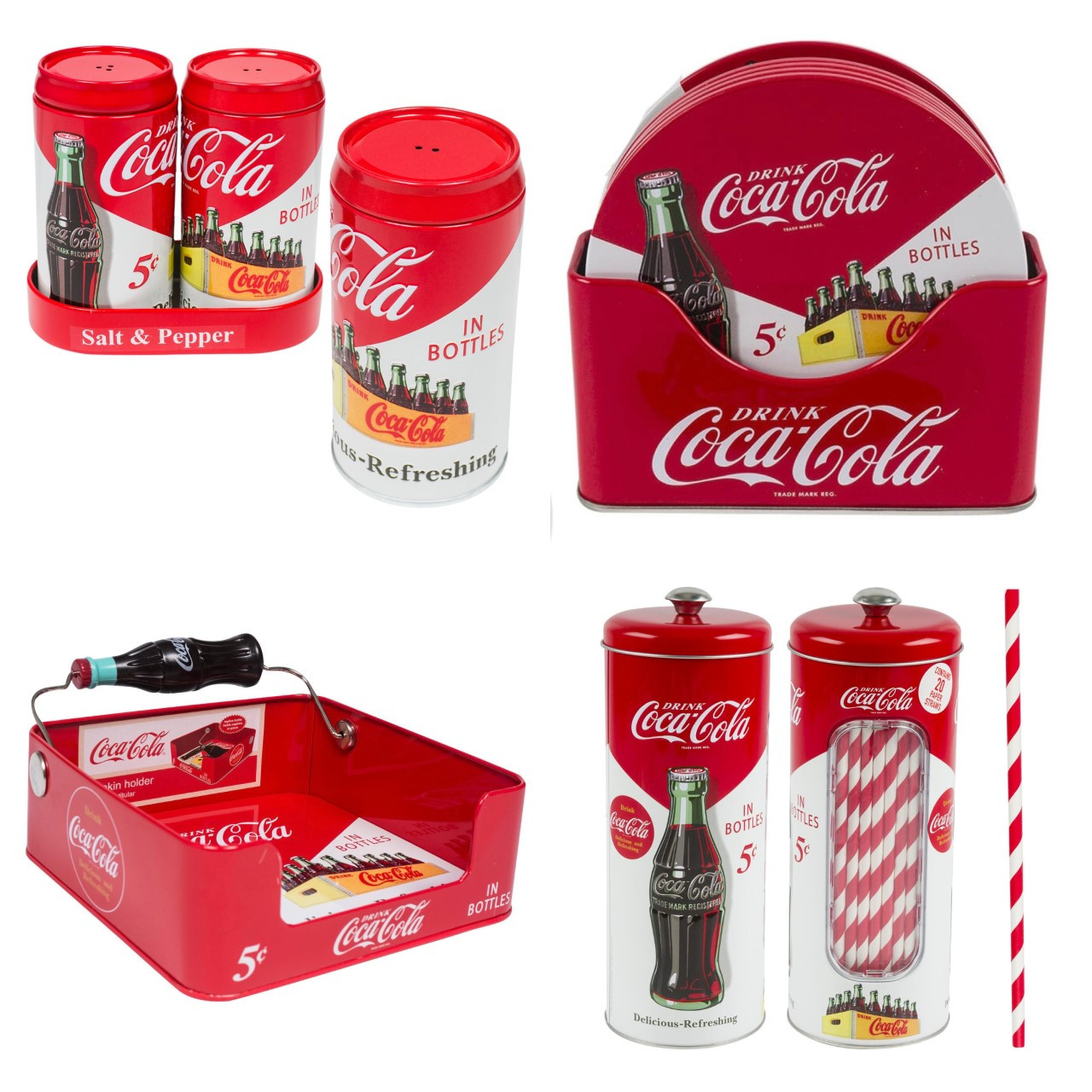 Coca Cola Collectibles 4 pcs. Pack - Curious Bazaar