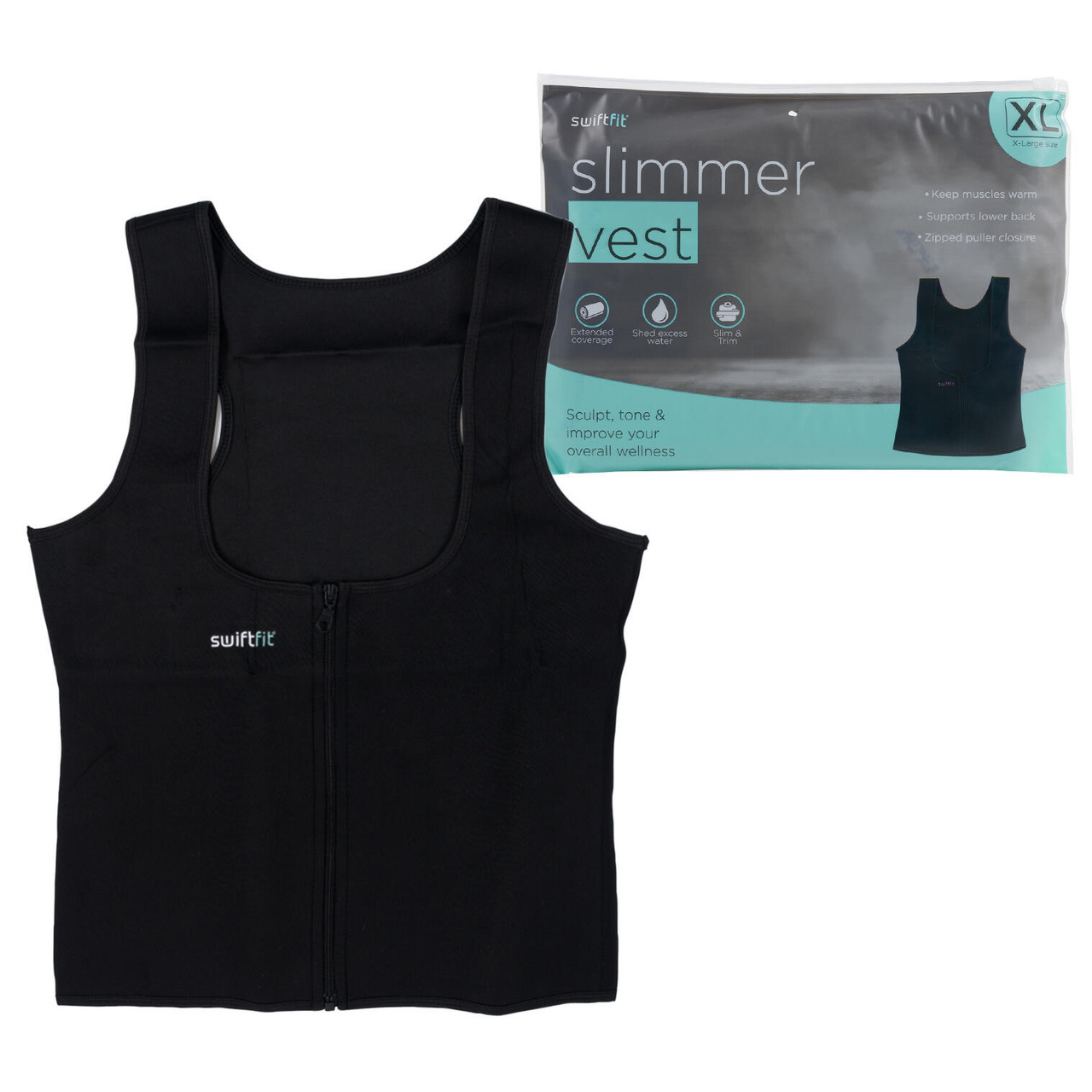 Swiftfit Womens Neoprene Weight Loss Body Shaping Vest XL