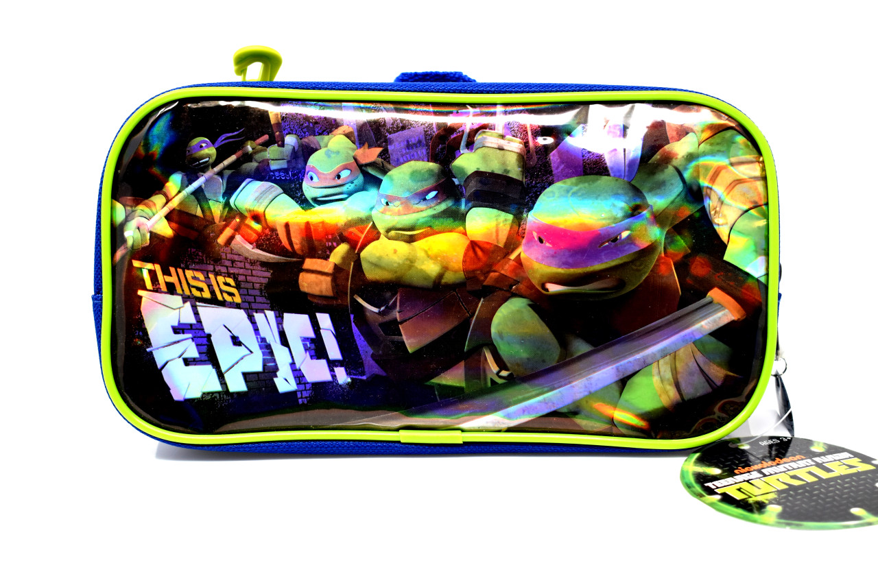 Teenage Mutant Ninja Turtles Character Single Zipper Green Pencil Case