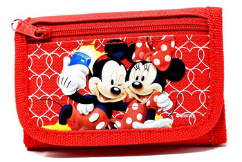 Disney Mickey & Minnie- Red Tri-Fold Wallet