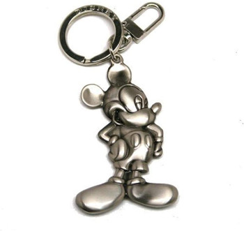Disney Mickey Mouse Two-Sided Colored Pewter Keychain - Curious Bazaar