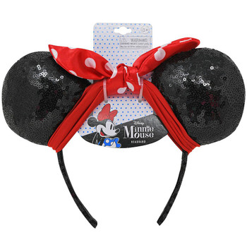 Minnie Ears Headband with Knotted Bow Red