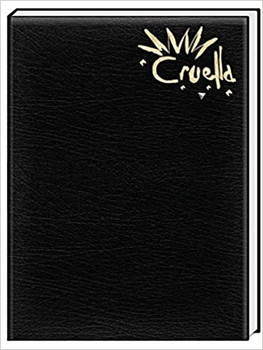 Disney Cruella Black Faux Leather Journal and Bookmark