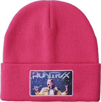 Kpop Demon Hunters Pink Cuff Knit Beanie