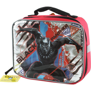 Marvel Avengers Black Panther Boy's Dual Compartment Soft Lunch Box ( Black/Grey) | eBay