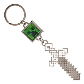 Minecraft Sword and Creeper Keychain