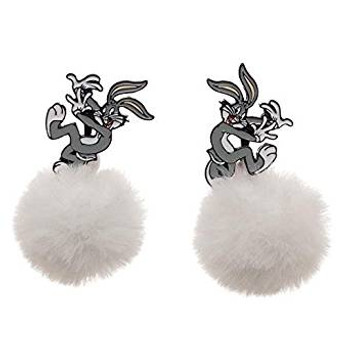 Bugs Bunny Pom Pom Earrings 