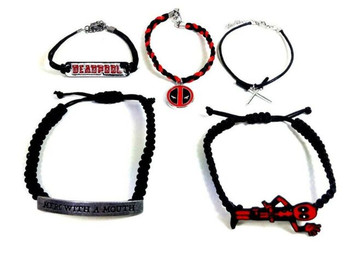 Marvel Deadpool Arm Bands, Charms and Bracelets