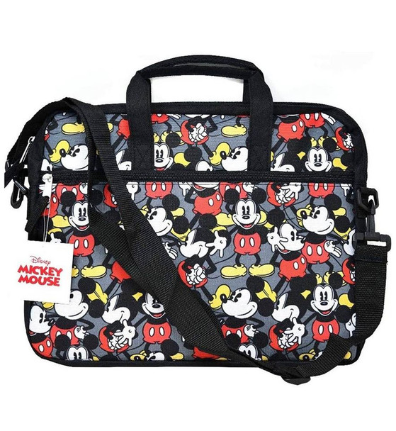 Mickey Mouse All Over Print Small Laptop and Tablet Bag Case with Shoulder Strap