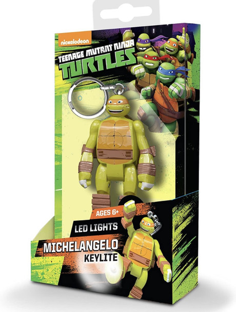 Teenage Mutant Ninja Turtles Michelangelo LED Keychain Flashlight 