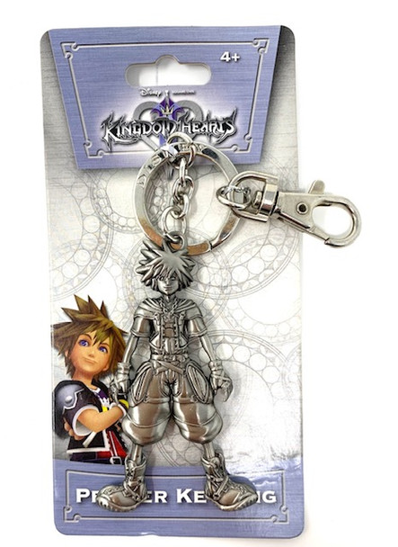 Disney Kingdom Hearts Pewter Key Ring - Sora 