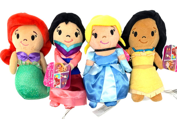 Disney Princess Small  Plush 6" 4pcs