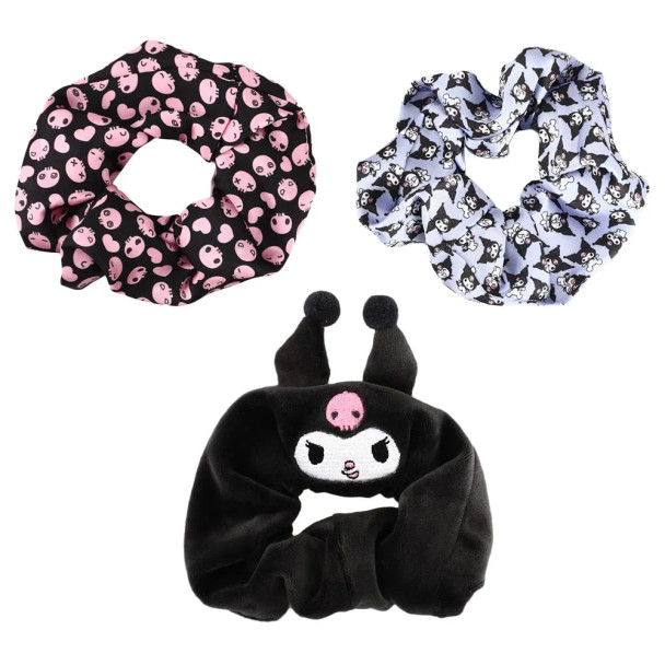 Kuromi 3 Pack Scrunchies