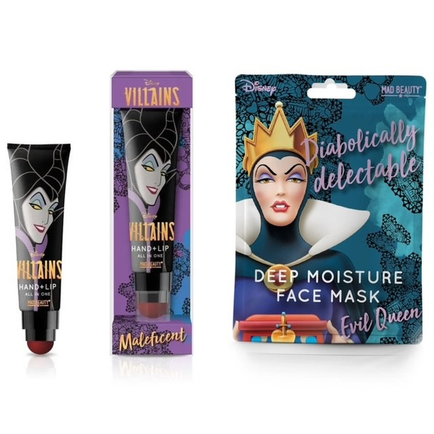 Mad Beauty Disney Maleficent Hand and Lip and Evil Queen Beauty Face Mask