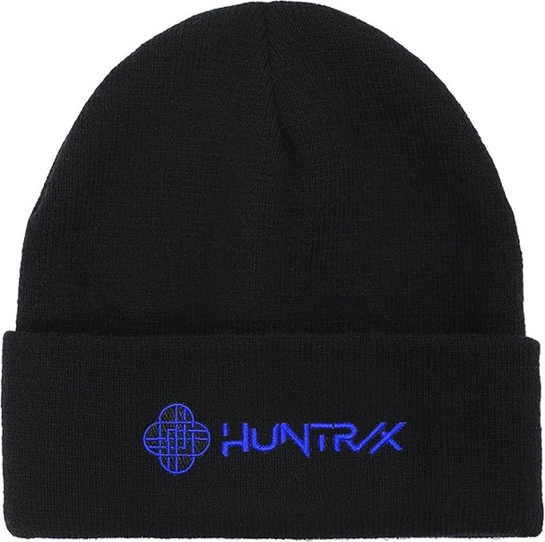 Kpop Demon Hunters Black and Blue Cuff Knit Beanie