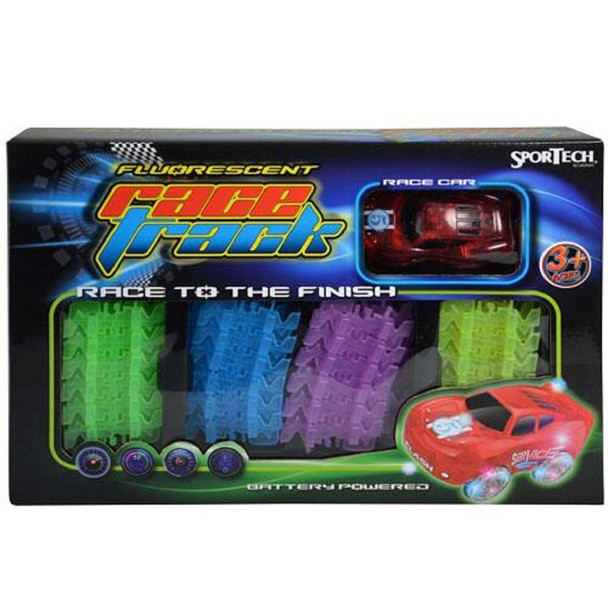 Fluorescent Race Track with Light up Car