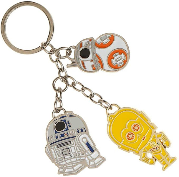 Star Wars Droid Keychain R2-D2, C3-PO and BB-8