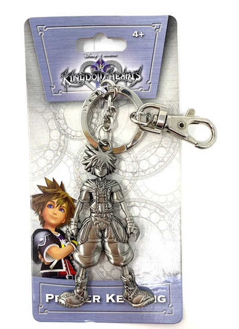Disney Kingdom Hearts Pewter Key Ring - Sora - Curious Bazaar