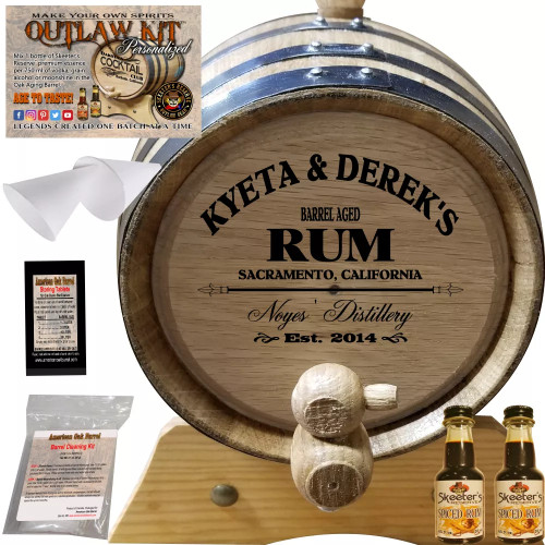 Personalized Outlaw Kit™ (060) -  Barrel Aged Rum Making Kit - Create Your Own Rum
