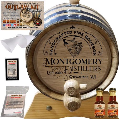 Personalized Outlaw Kit™ (302) Handcrafted Fine Bourbon - Create Your Own Spirits