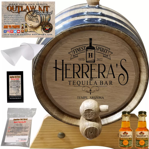 Personalized Outlaw Kit™ (214) My Tequila Bar - Create Your Own Spirits