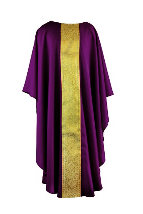 Gold Orphrey Chasuble purple color