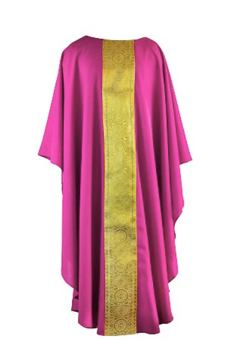 Gold Orphrey Chasuble rose color