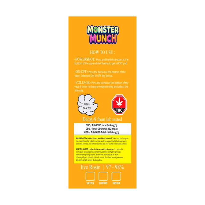 Monster Munch 3G - Juicy Peach Ice