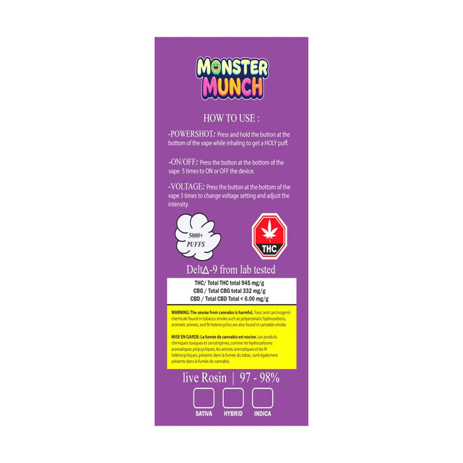 Monster Munch 3G - Grape Euphoria