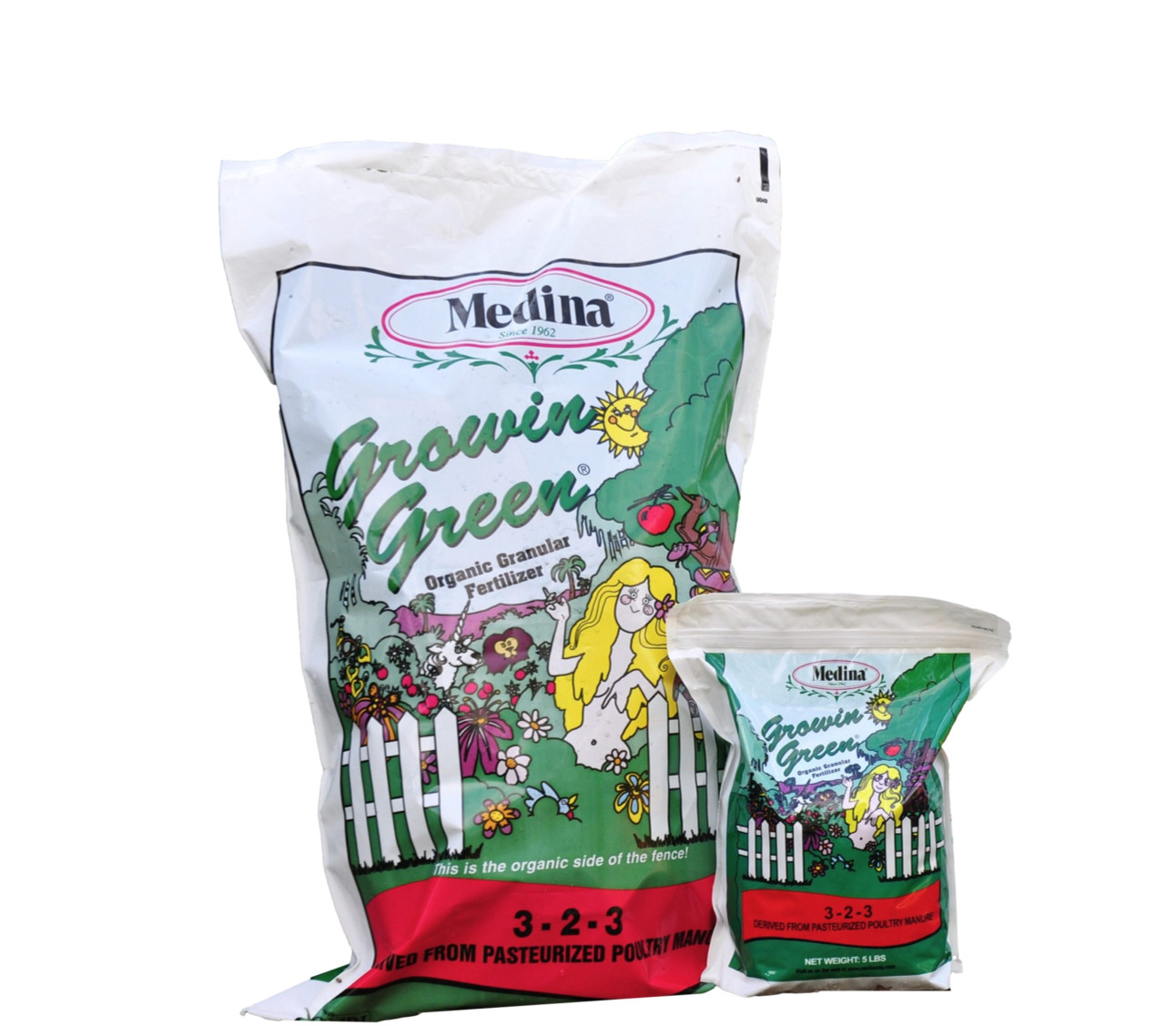 Medina Growin Green Organic Granular Fertilizer - AG Organics