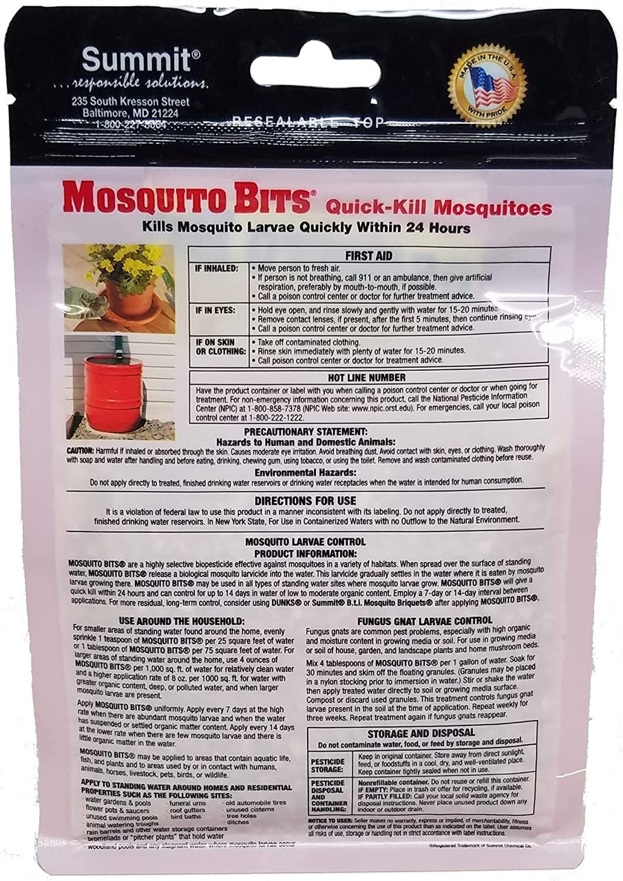  Summit Mosquito Bits, 20 lb, Quick-Kill Biological